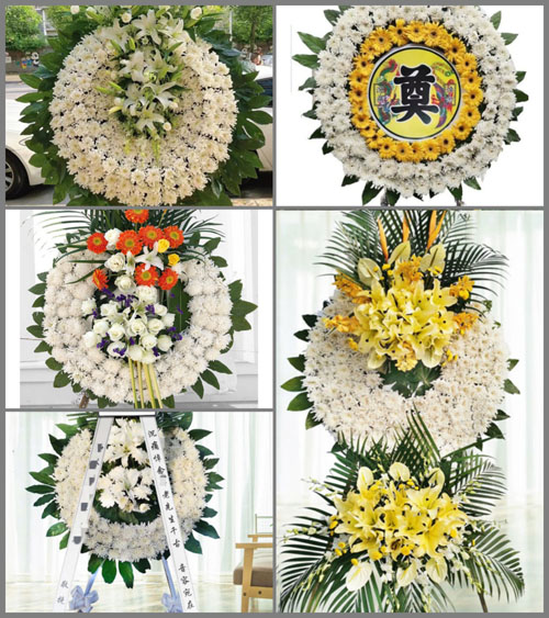 江苏泰州姜堰区华港镇港口村花圈速递